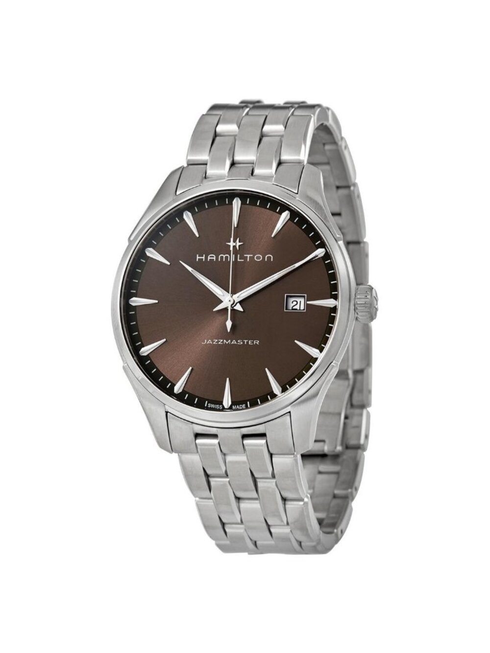 NWT Hamilton Jazzmaster Quartz Brown Dial Men's Watch